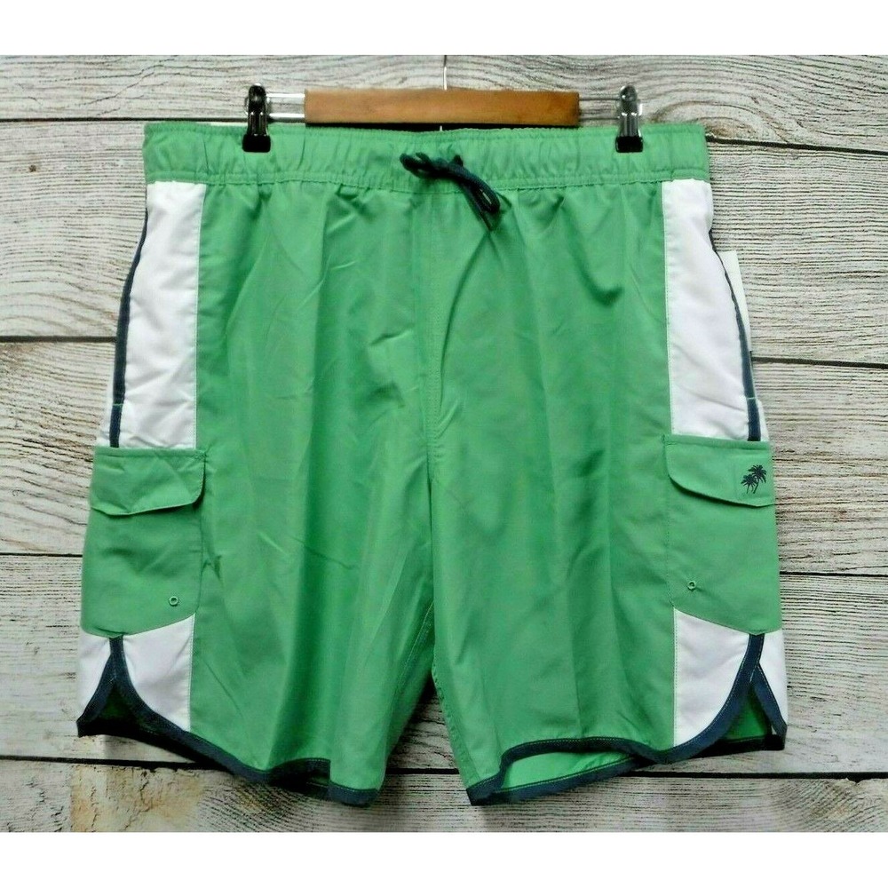 Trunks Swim Mens Size XLarge Grass Lagoon Dante Swim Trunk Shorts New